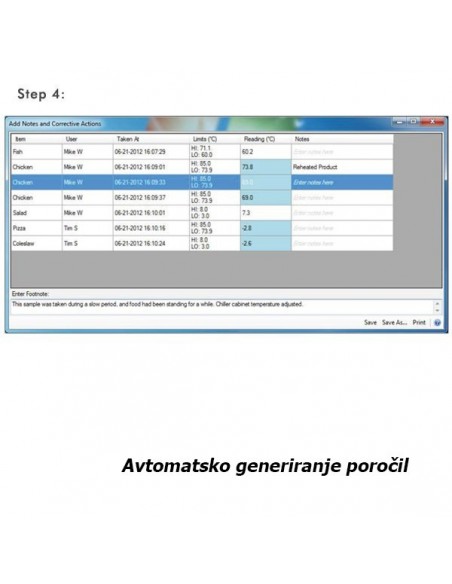 Saf-T-Log termometer