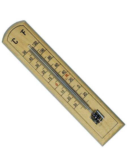 Sobni leseni termometer
